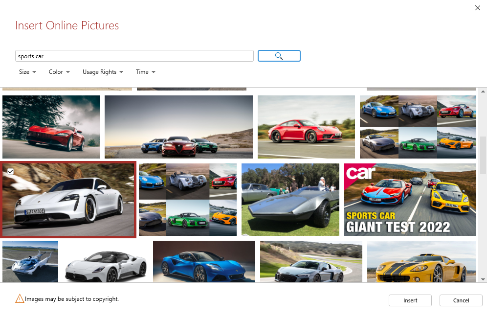 PDF Extra: the online pictures search bar